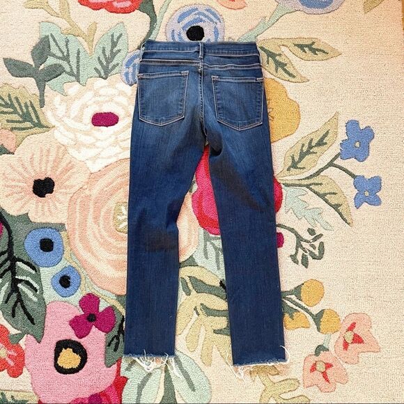 FRAME | le skinny de jeanne fringe distressed denim - Picture 4 of 4